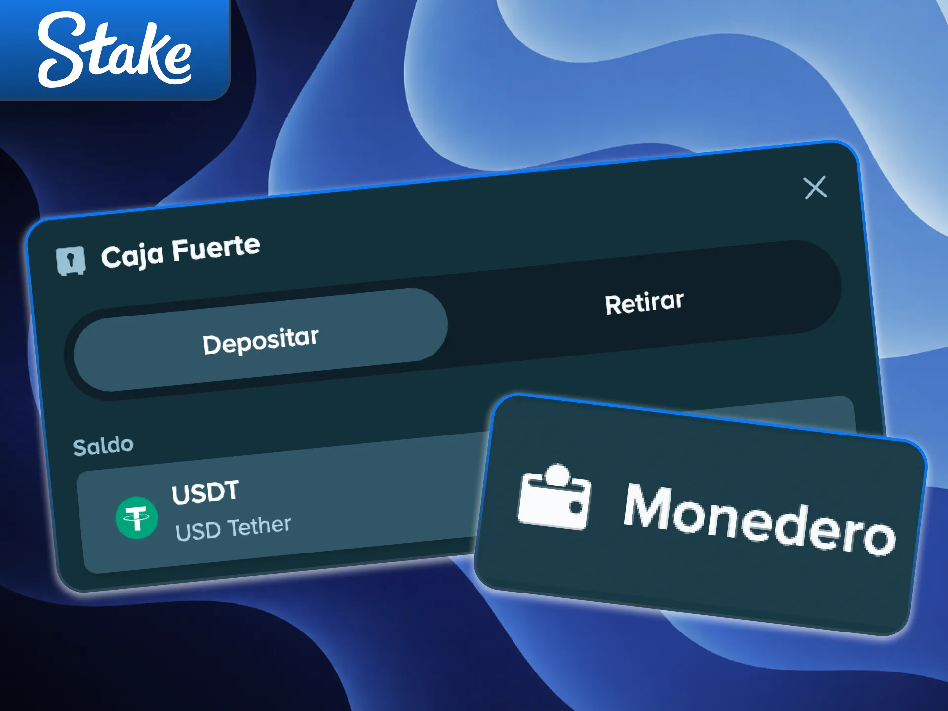 Iniciá el proceso con la configuración de la billetera de destino en Stake.