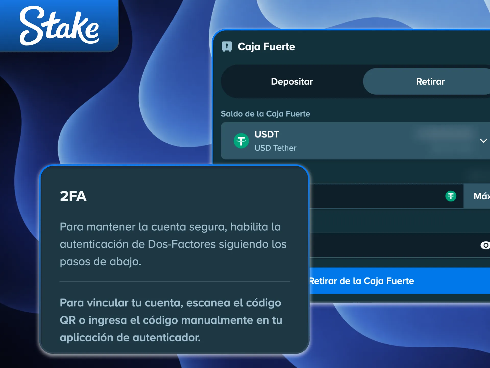 Finalizá el proceso con la validación del retiro en Stake de forma segura.