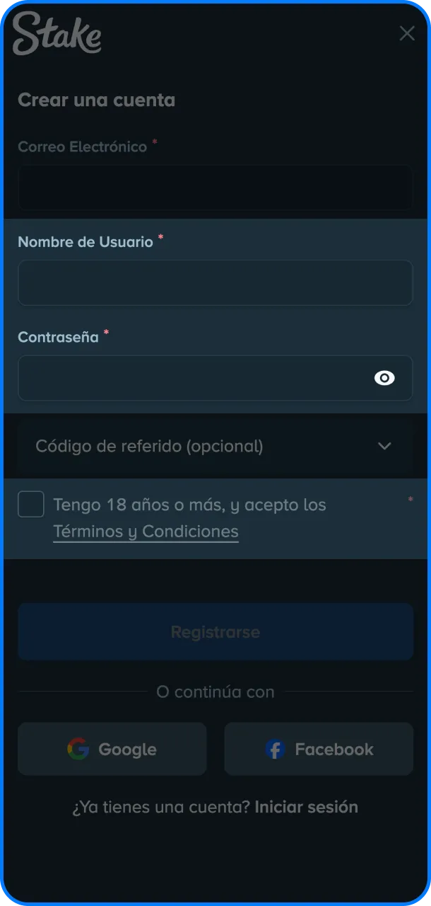 Confirmá tu fecha de nacimiento para verificar tu nueva cuenta en Stake.